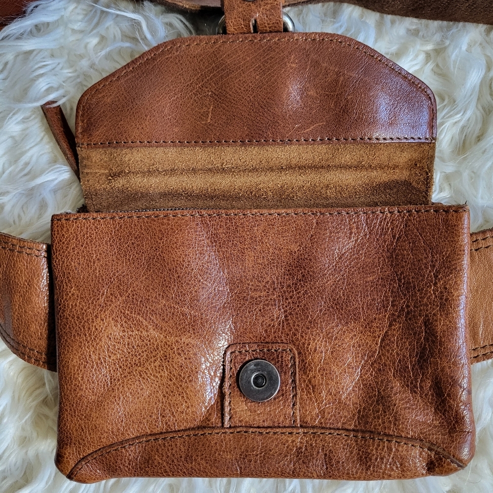 Spikes and Sparrow Leather Brandy Belt/Waist Brown Bag - Picture 6 of 16